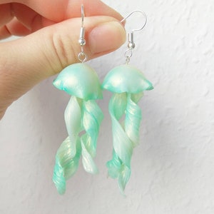 Jellyfish funny earrings fantasy jewelry bold