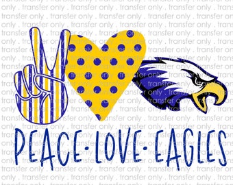 Download Peace Love Eagles Etsy