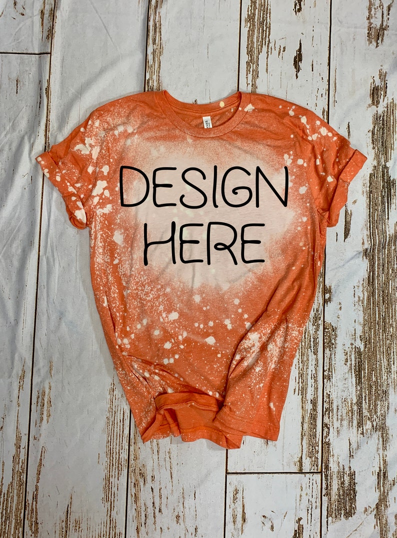 bleached tee mockup