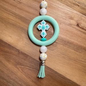 Cross Hanging Car Charm,  Religious Hanging Car Charm, Religious Cross Mama Hanging Car Charm, Car Charm, Hanging Car Charm, Car Hanger