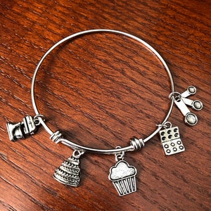 Chef Charm Bangle Bracelet