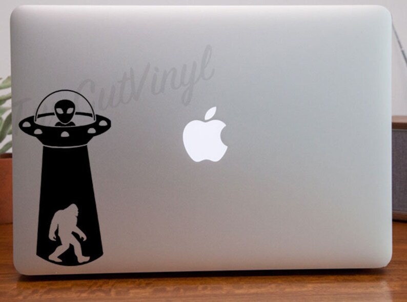 Download UFO Alien Sasquatch SVG File For Cutting Bigfoot Abduction ...