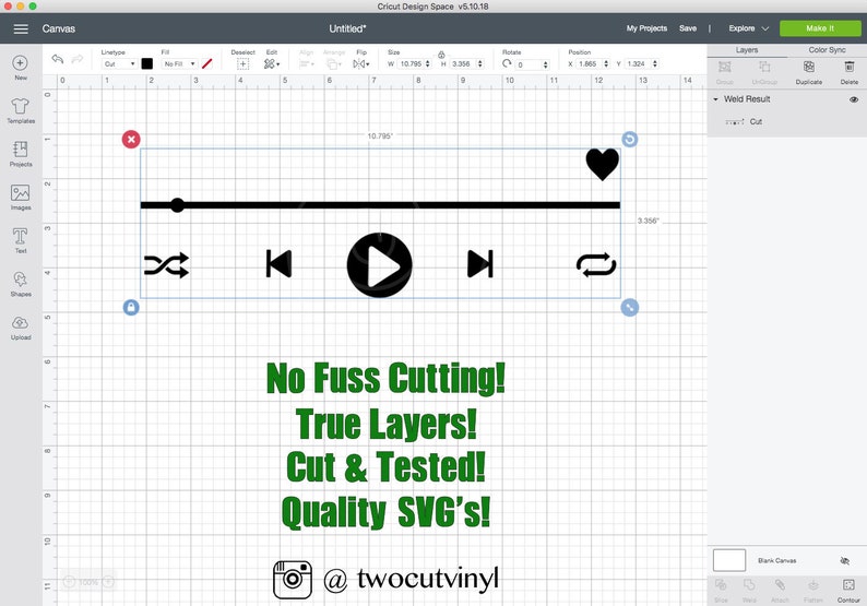 Download Music Player SVG Spotify Song Buttons Spotify SVG Glass | Etsy
