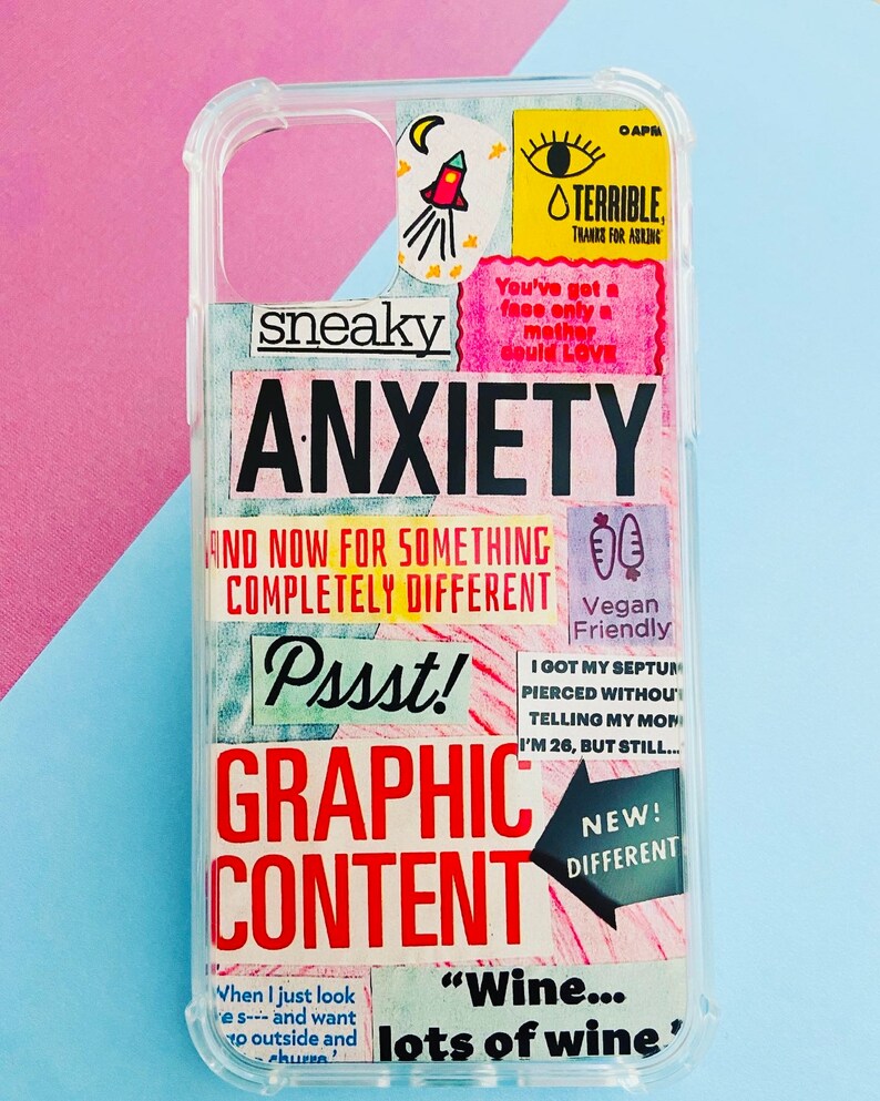 Pastel Word Collage Phone Case Insert
