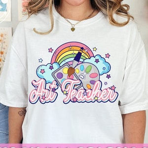 Art Teacher Png, Sublimation Download, back to school, Teacher, teacher, rainbow, dtg, sublimate,