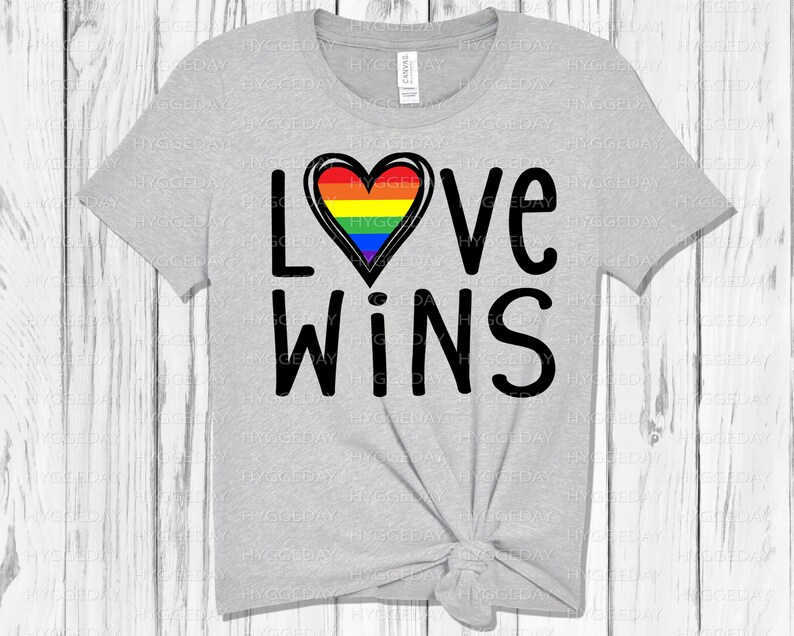Download Love wins SVG DXF PNG Pride Equality freedom rainbow | Etsy