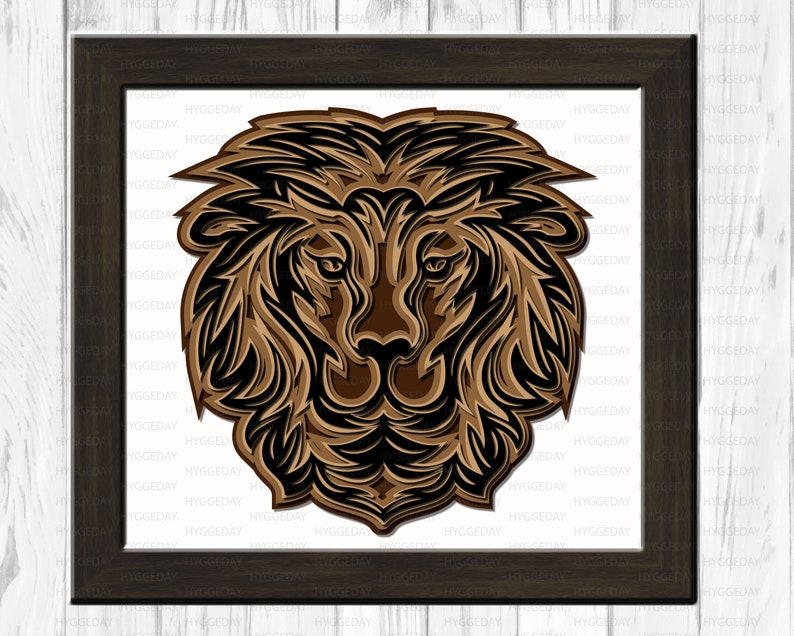 Download Lion 3D Layered Mandala Svg Dxf Files cut files for cricut ...