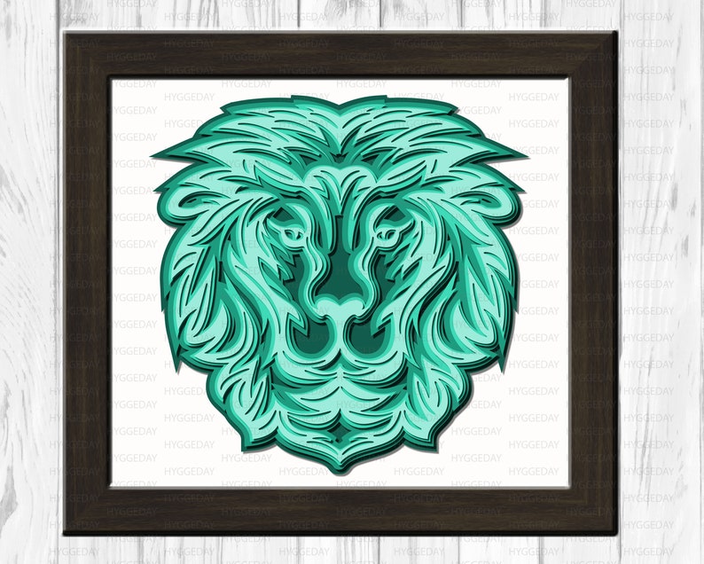 Download Lion 3D Layered Mandala Svg Dxf Files cut files for cricut ...