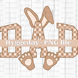 Dad kariert PNG, Digitaler Download, Sublimation, Sublimieren, Ostern, Hase, passend, beige, boujee, varsity, Uni, basic,