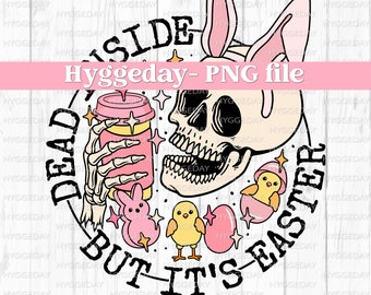 Easter PNG, Digital Download, Sublimation, Sublimate, skull, skellie, coffee, tumbler, dead, bunny, Easter egg, chick, bunny, rabbit, funny