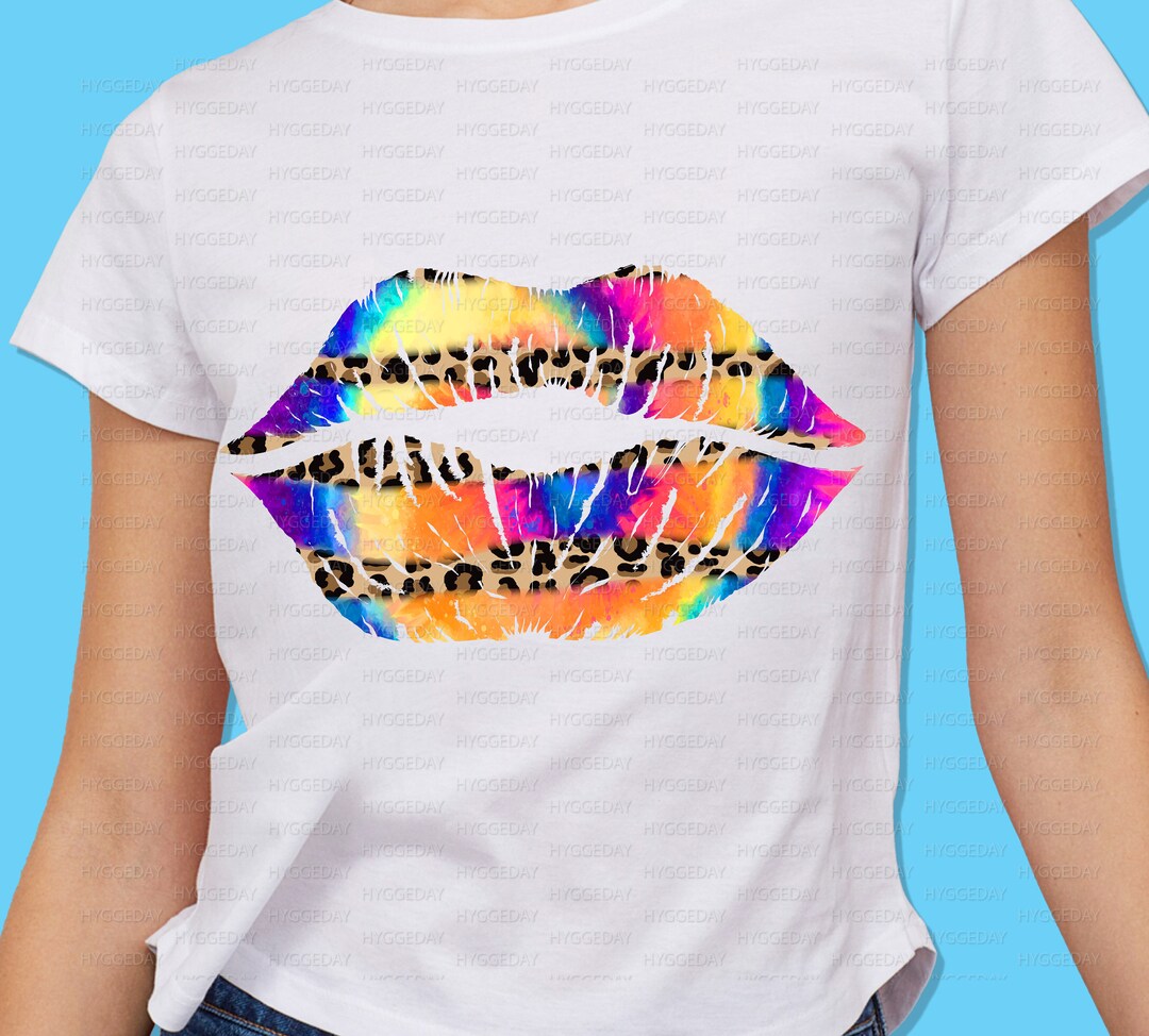 Tie Dye Leopard Lips Png Sublimation PNG Lips Png Cheetah - Etsy