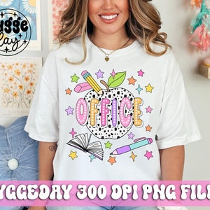Office PNG, Download digitale, Sublimare, Sublimazione, apprezzamento, fine, ritorno a scuola, insegnante, insegnare, stampa dalmata,