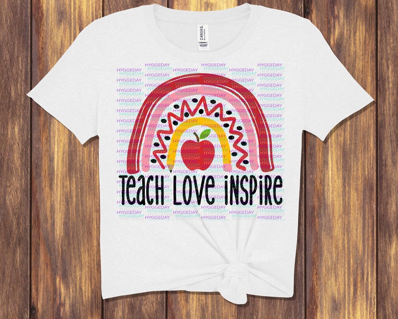 Download Teacher Rainbow SVG DXF PNG rainbow kids kindness teach | Etsy