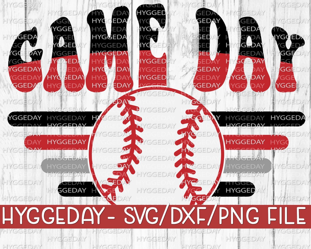 Game Day Baseball SVG DXF PNG School Team Spirit Retro - Etsy