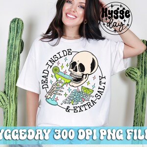 Extra Salty PNG, digitaler Download, Sublimation, Cocktail, Getränk, Margarita, Tequila, Mama, Skelett, Schädel, Sommer