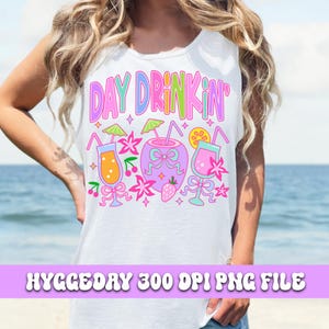Journée buvant un verre PNG, téléchargement numérique, sublimer, sublimation, été, soleil, voyage entre filles, alcool, alcool, preppy, coquette, arc, vacances,