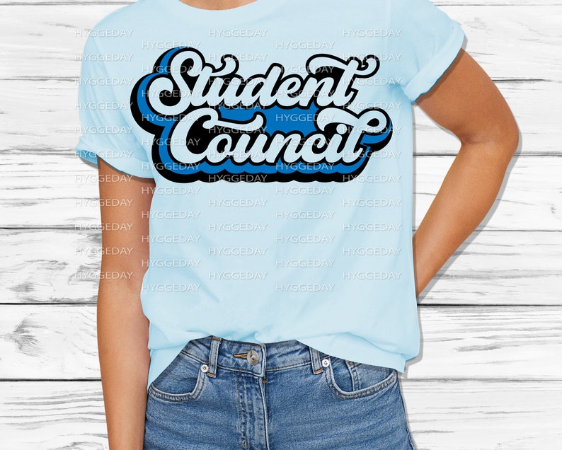 Download Retro Student Council Svg Dxf PNG High School School Leader | Etsy