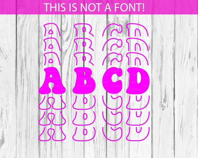 Download Clip Art Art Collectibles Letters Silhouette Stacked Groovy Alphabet Svg Dxf Png Echo Team Spirit School Svg Mascot School Spirit Football Svg Cricut