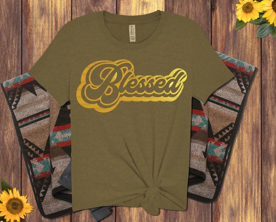 Retro Blessed Svg Png Dxf Thanksgiving Svg Thankful Etsy