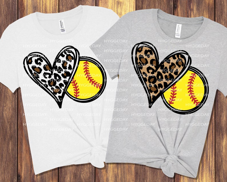 Download Softball Hearts Svg Dxf PNG Cut File Love softball cheetah ...