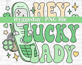 St. Patrick's Day PNG, Digital Download, Sublimate, Sublimation, 90s, phone, vintage, retro, cute