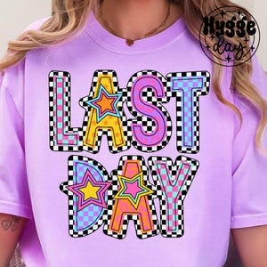 Ultimo giorno PNG, Download digitale, Sublimazione, Sublimare, Insegnante, fine anno, scuola, galleggiante, estate, studente, preppy, a scacchi