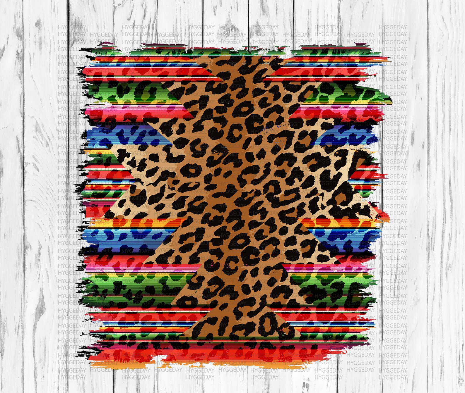 Serape Leopard Swash PNG Background Sublimation Download | Etsy
