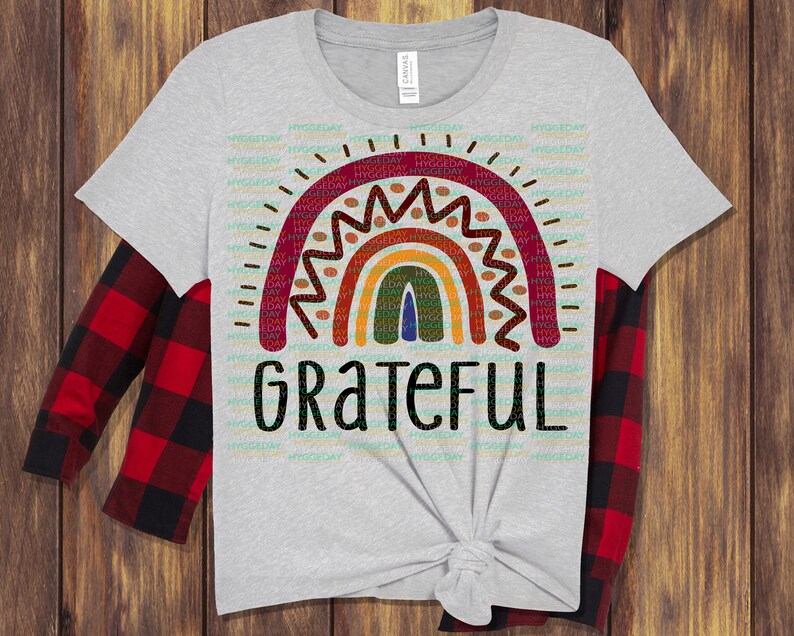 Download Grateful Rainbow Svg Png Dxf Thanksgiving thankful fall | Etsy
