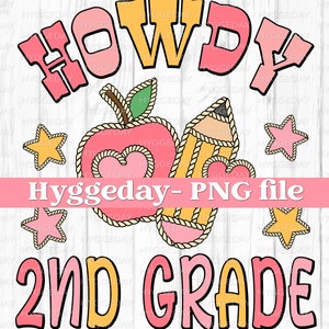 Howdy 2nd Grade PNG: Projekt nauczyciela w stylu zachodnim (pobranie cyfrowe)