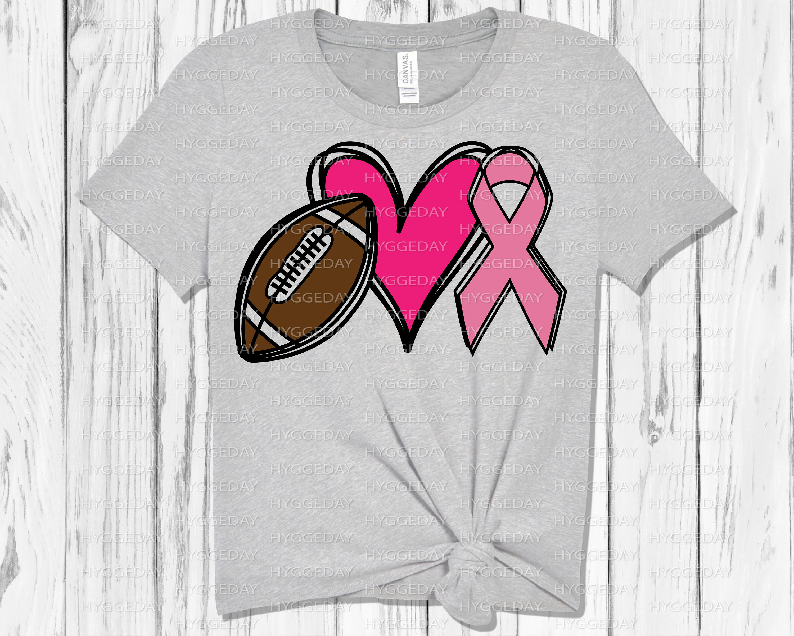 Football With Ribbon SVG DXF PNG Breast Cancer Awareness - Etsy