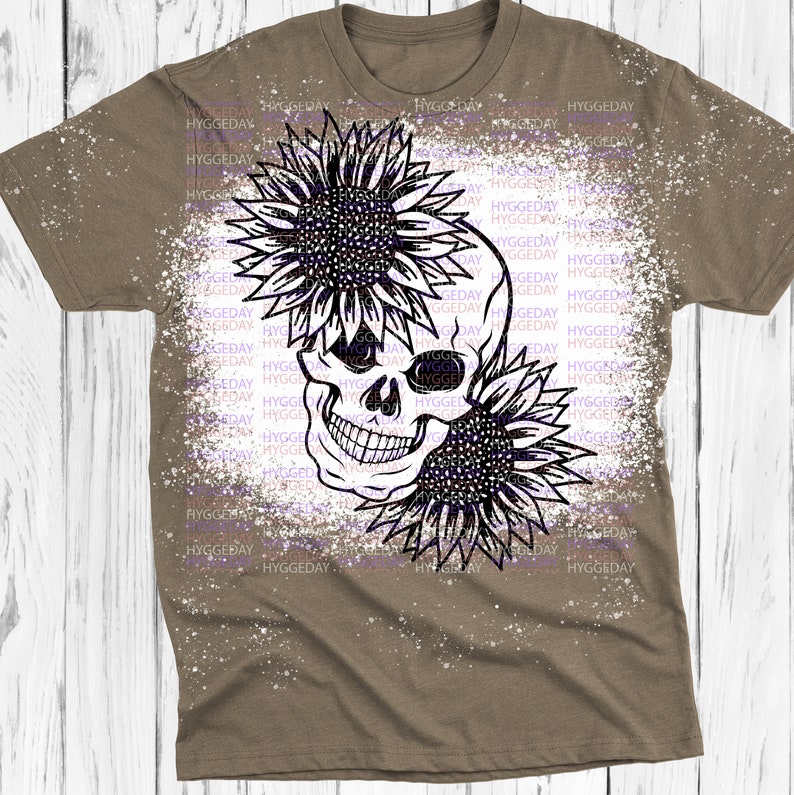 Download Skull with sunflowers Svg Dxf Png Summer Cut file Cricut ...