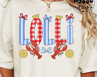 Lolli Crawfish Boil PNG: Southern Gingham Design (Digital Download)
