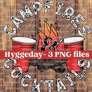 Campfire PNG, Digital Download, Sublimate, Camping, Summer, Camp Life, Bonfire, Sublimation, Starry Nights