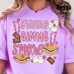 Dame S'more PNG, descarga digital, sublimación, sublimar, campista, fogata, camping, malvavisco, hoguera, divertido, niños, diseño de camiseta