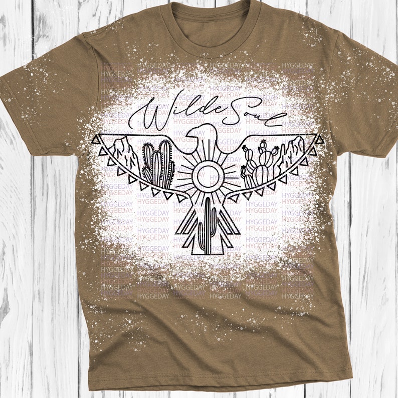 Silhouette Files for Cricut explore more hand drawn eagle boho WILDE Soul Svg Dxf PNG cactus thunderbird summer desert Sublimate,
