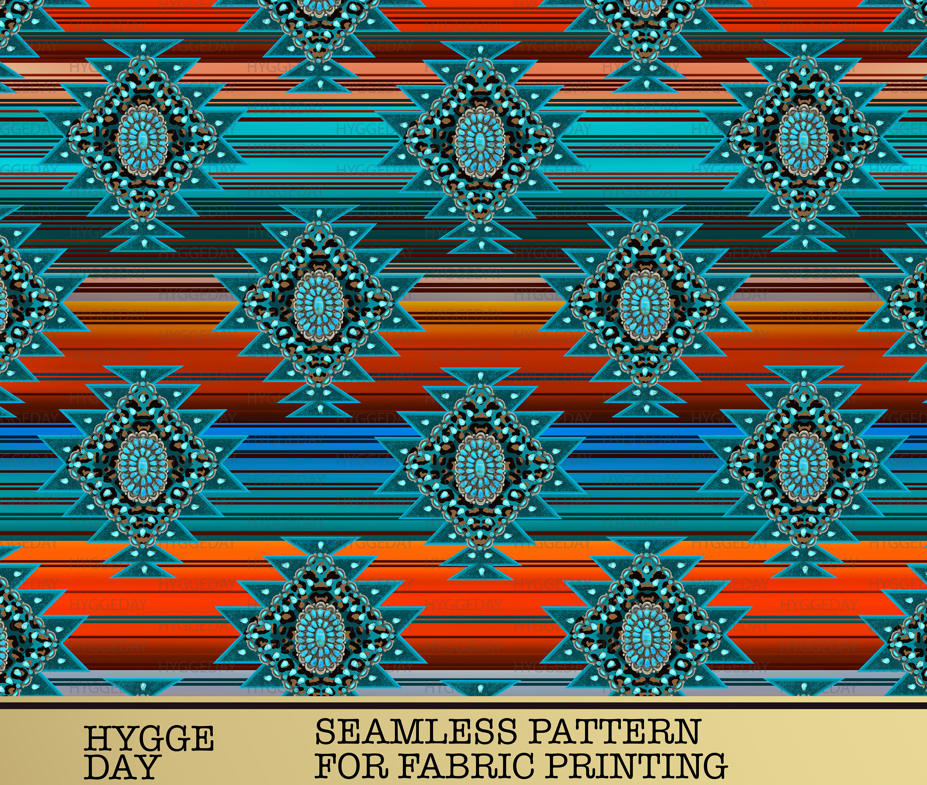 2 Seamless Serape Png Sublimate Download aztec turquoise | Etsy