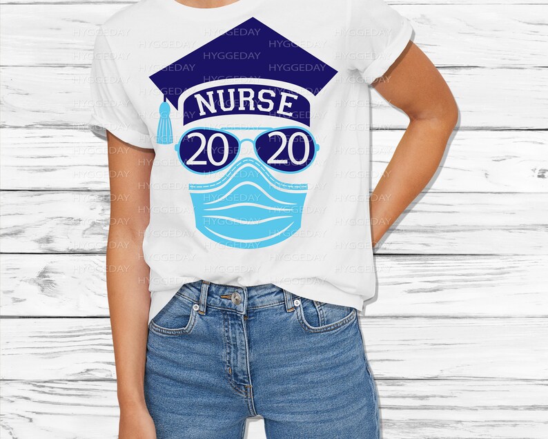 Download Nurse Grad 2020 Svg Dxf Png sunglasses mask grad | Etsy