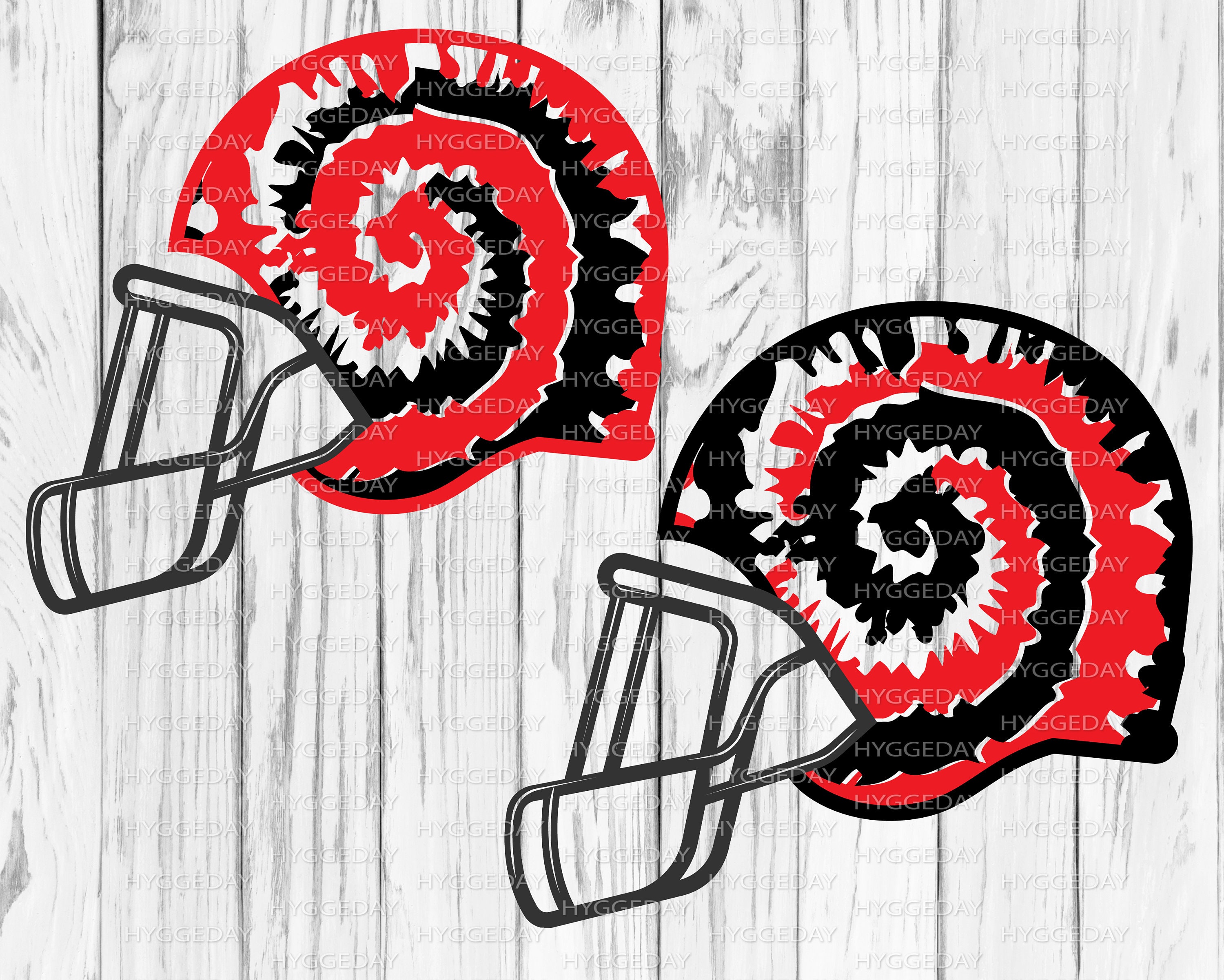 Tie Dye Helmet Football Svg PNG DXF Cut File Football Season Etsy