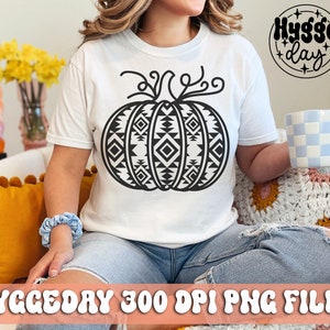 Aztec Pumpkin Svg Dxf Png, Digital download, Fall, Autumn, Boho, farmhouse, country, western, sign, Cricut, Cut, Sublimation, Sublimate,