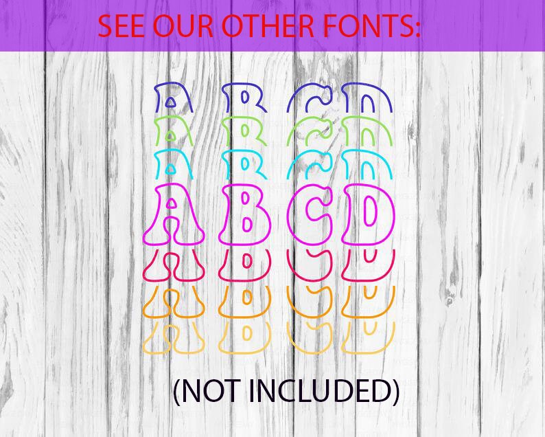 Free Free Layered Svg Fonts 289 SVG PNG EPS DXF File