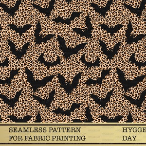 Seamless Halloween Leopard Png, Sublimate Download, Neon, bats, boo, witches, Background Splash, Neon, Bleached,