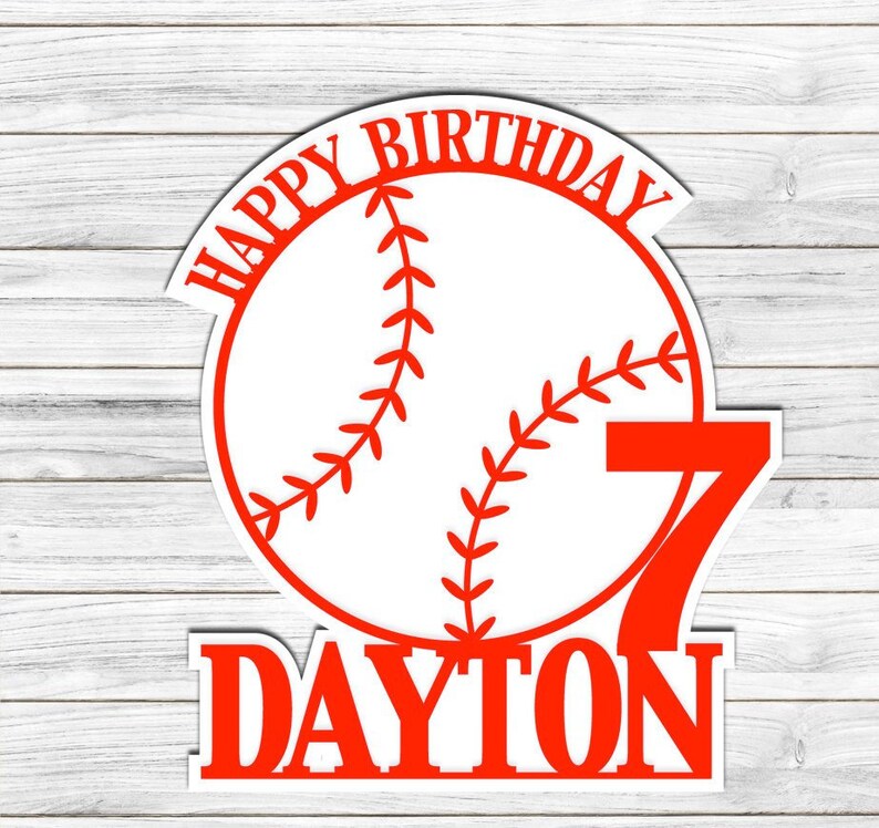 Download Clip Art Sublimation Design Custom Boy Birthday Custom Digital Cake Topper T Shirt Design Custom Baseball Svg Baseball Cut File Custom Clipart Art Collectibles