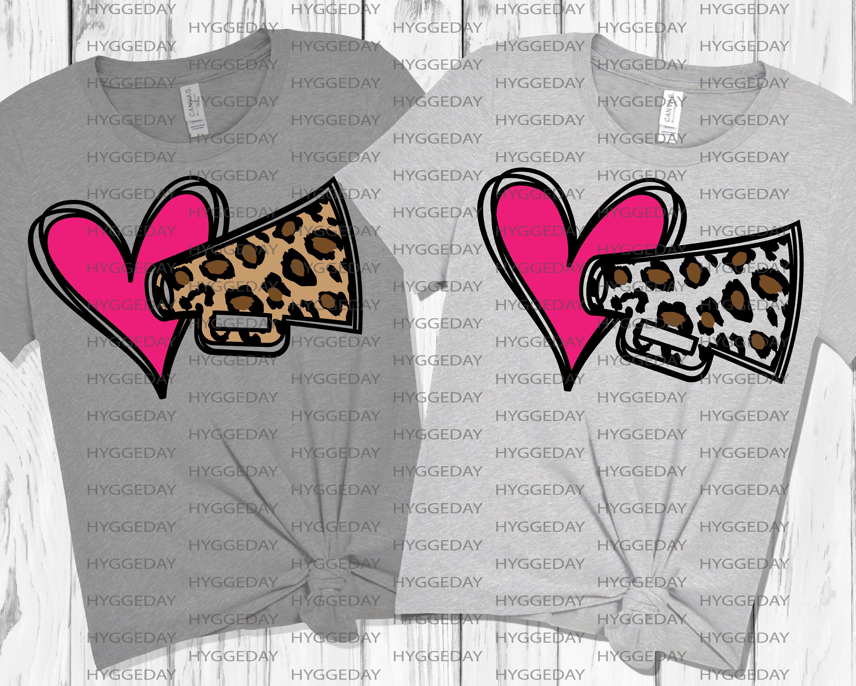 Download Doodle Heart Megaphone Svg Dxf Png Leopard Cheetah Etsy