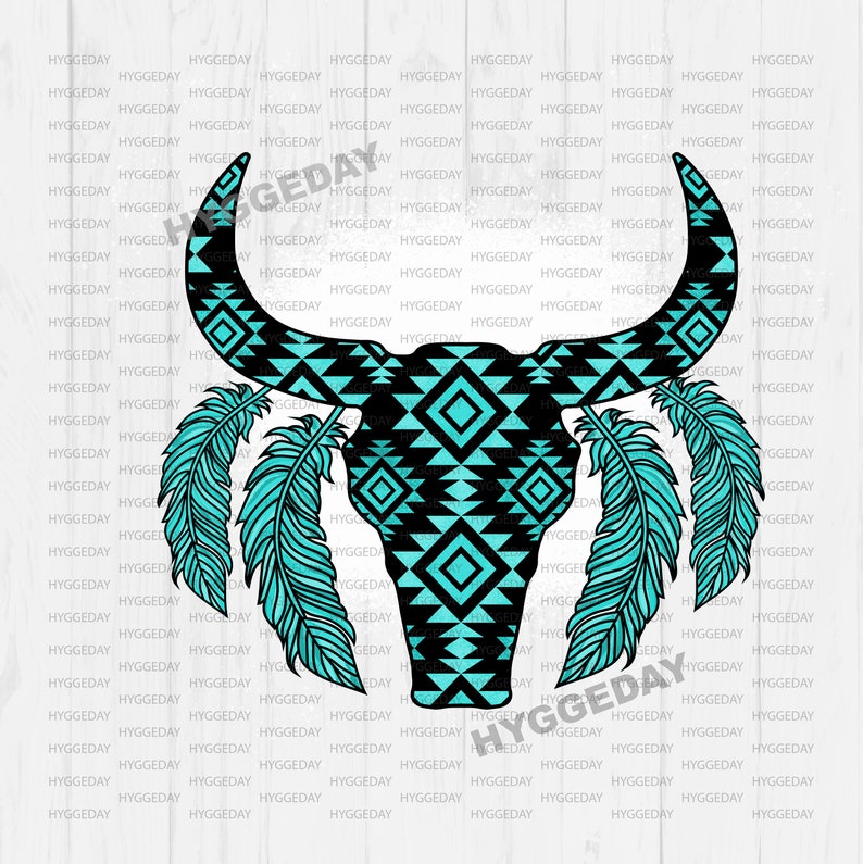 Country Boho Bull Steer Sublimate Download Horn Feathers Tribal Aztec Cow Skull Png Clip Art Art Collectibles Timeglobaltech Com