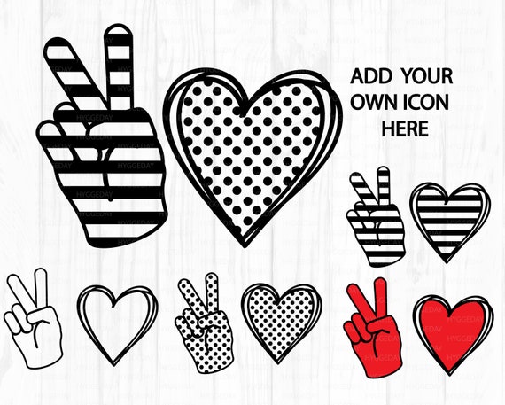 Download Peace Love Bundle Svg Png Dxf Create Your Own Peace Love Etsy