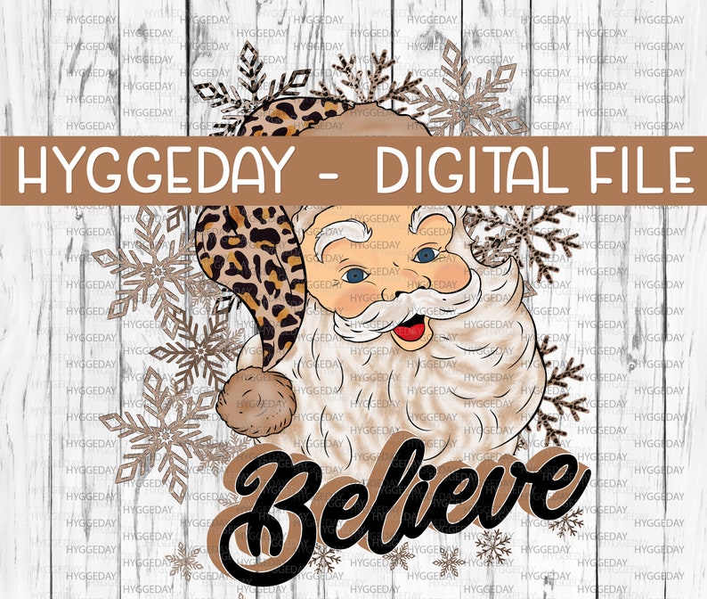 Believe png, Sublimation PNG, Christmas, Santa, Cheetah, Leopard, Christmas tree, buffalo plaid, sublimate, download 