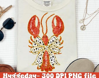 Crawfish PNG, Digital Download, Sublimation, Sublimate, boil, season, southern, spring, coquette bow, brushstroke, dalmatian, glitter,