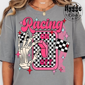 Racing On PNG, digitaler Download, Sublimation, Sublimieren, Rennen, Rennen, Feldweg, Schädel, Skelett, Lichtschalter, kariert,