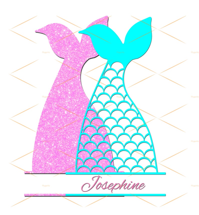 Download Mermaid Tail Monogram Svg Mermaid Cut File Mermaid Monogram Clip Art Art Collectibles