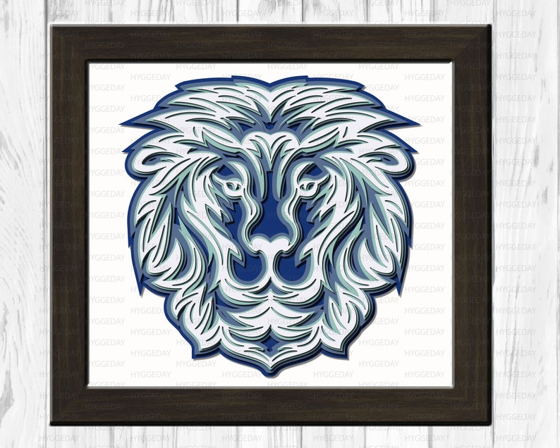 Download Lion 3D Layered Mandala Svg Dxf Files cut files for cricut ...